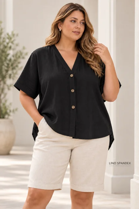 Blusas Lino Spandex