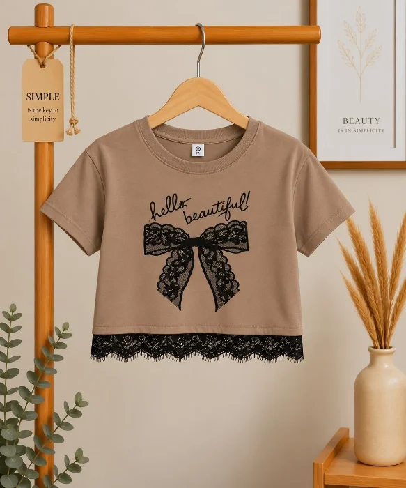 Pupera Coquette con Puntilla Algodón Peinado