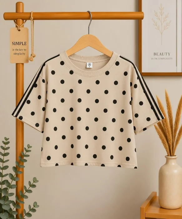 Remera Lunares Over Teens Algodón Peinado