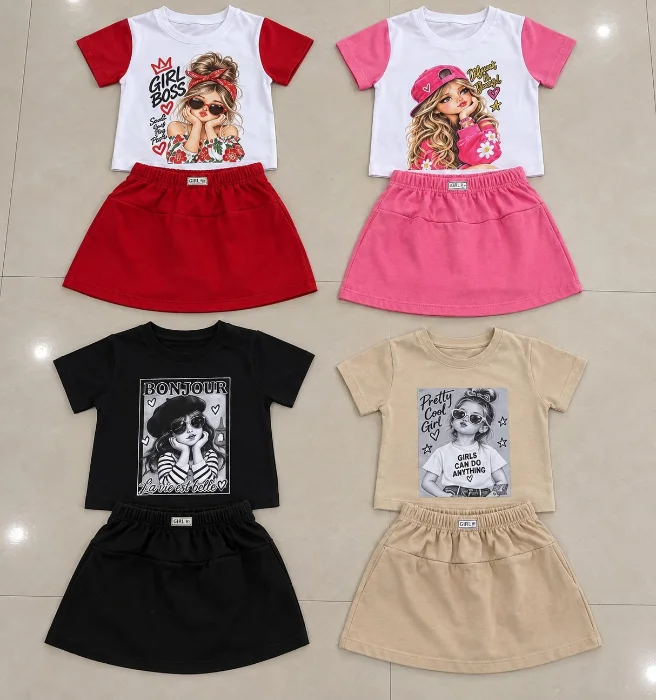 Conjuntos Short Pollera y Remera/ Hermosos!