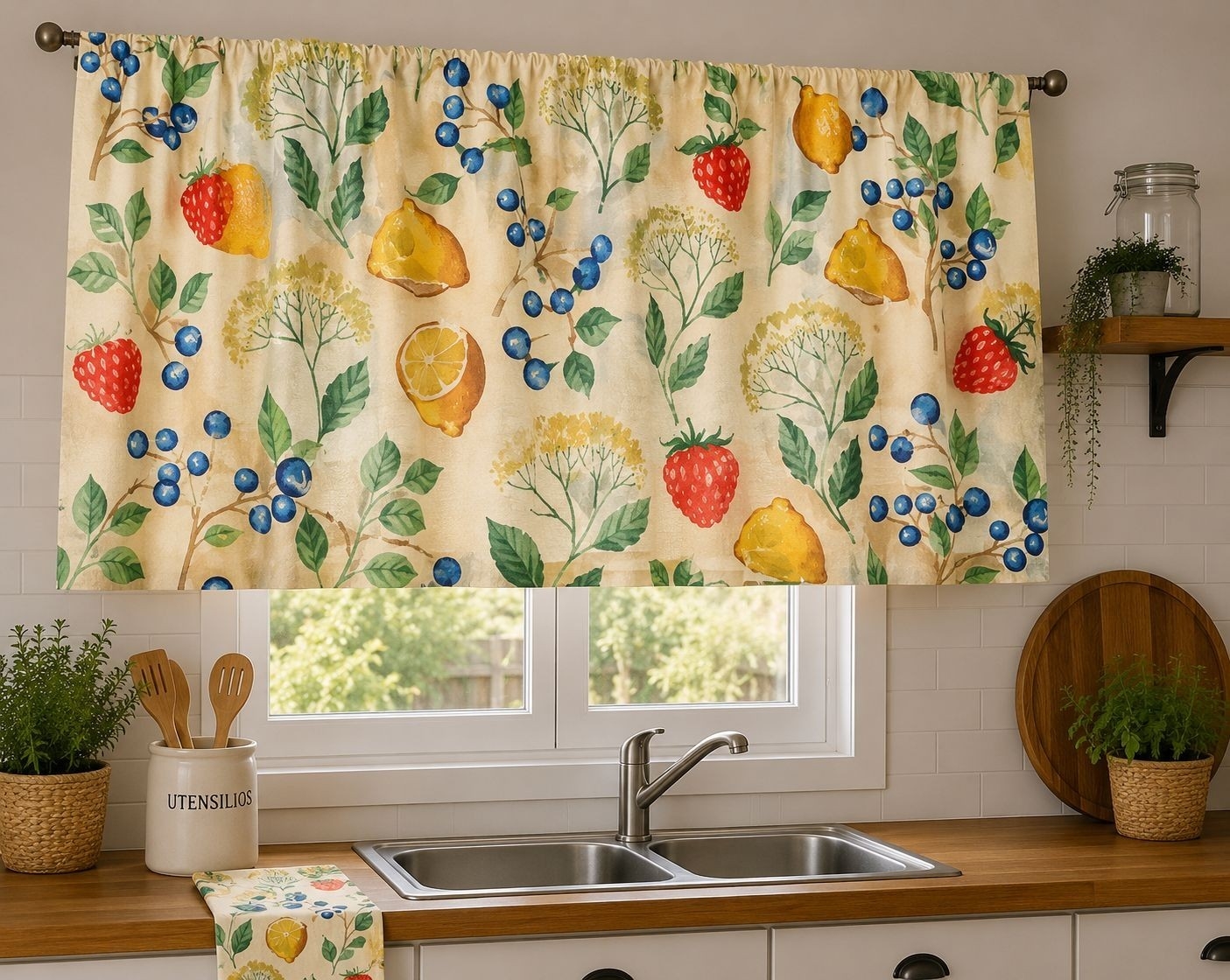 Cortinas de Microfibra Estampado De1.10 - Imagen 3