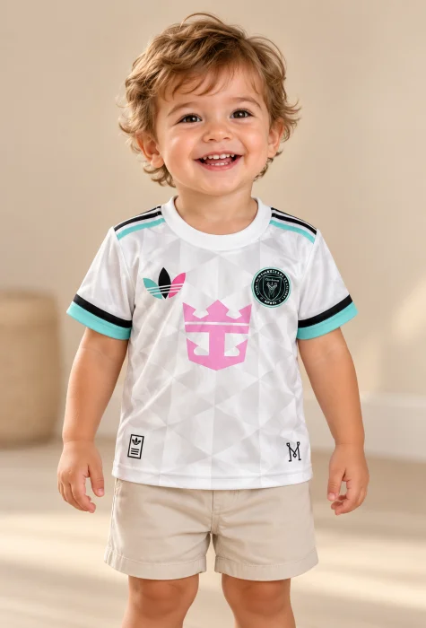 Camisetas Futbol Bebé  Bordadas Premium  Boca  River Miami