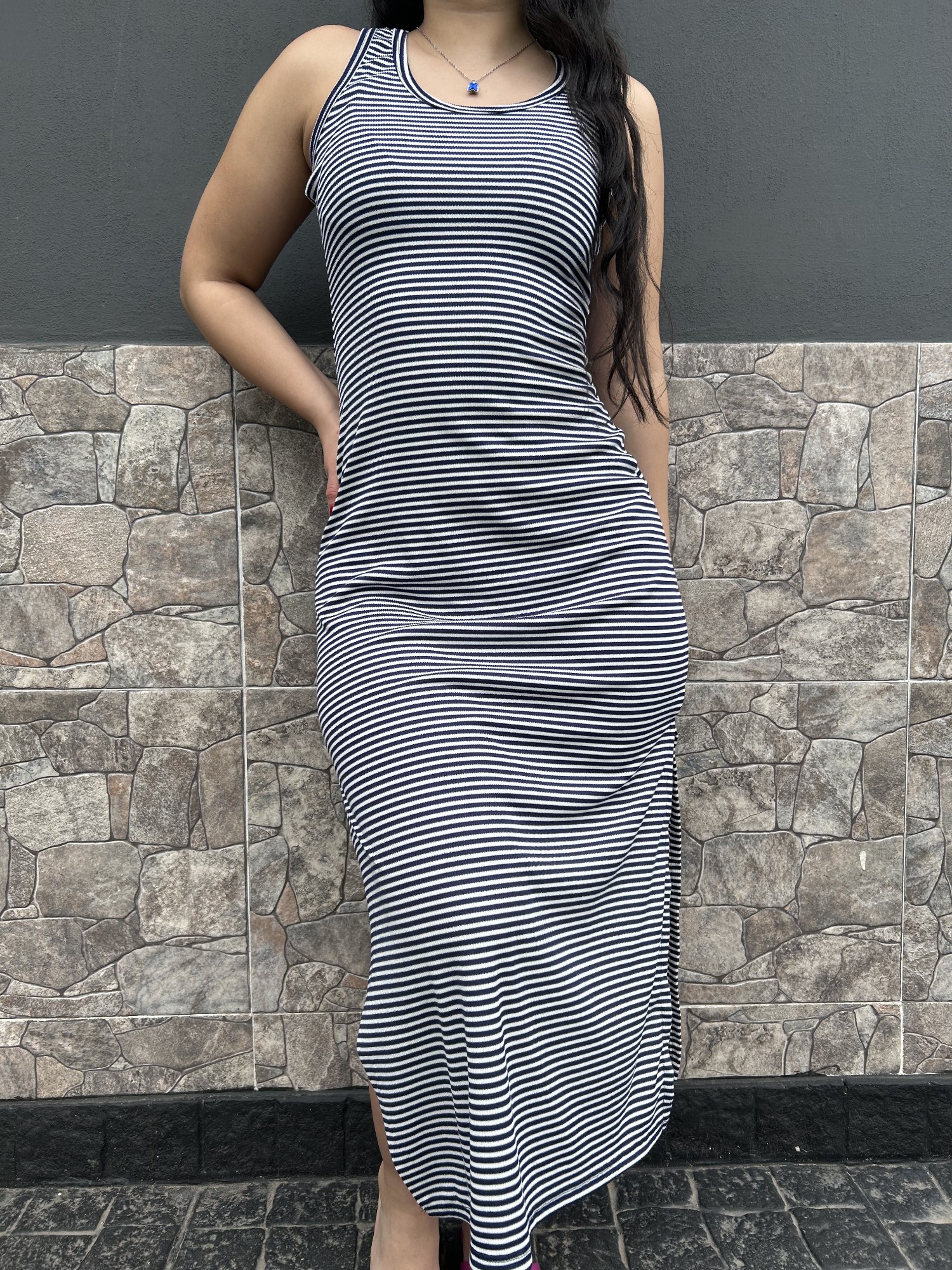 Vestido Morley con Tajo - Imagen 2