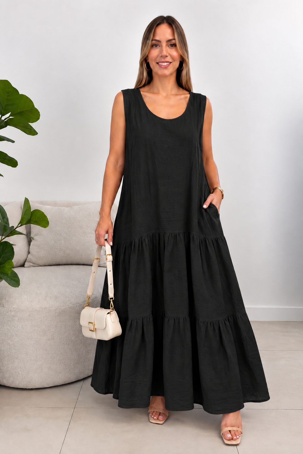 Maxi Vestido de Lino - 4465E511-C7F7-4D84-ADF1-C61814CE0B3B.png