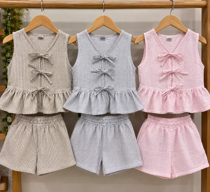Conjunto Lino Rayado