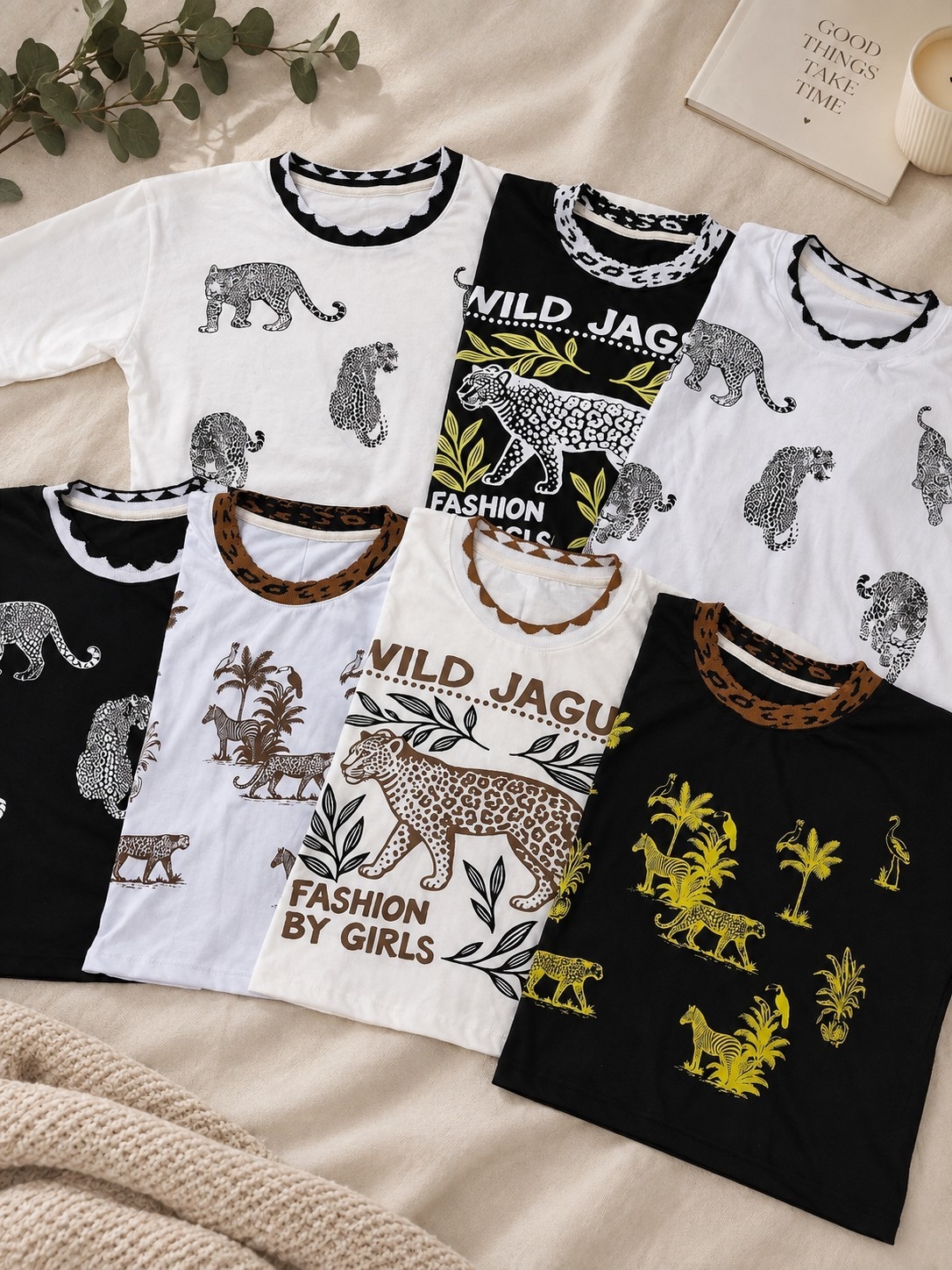 Remera Cuello Tejido Ribb Estampado - Imagen 3