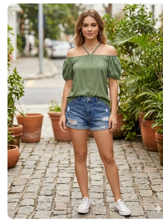 Blusa Hombro Descubierto
