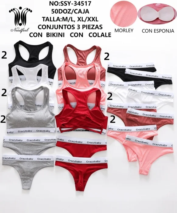 Conjuntos 3 Piezas por Docena