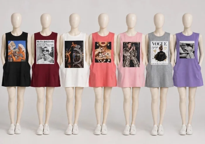 Vestido Musculosa con Bolsillo Dama