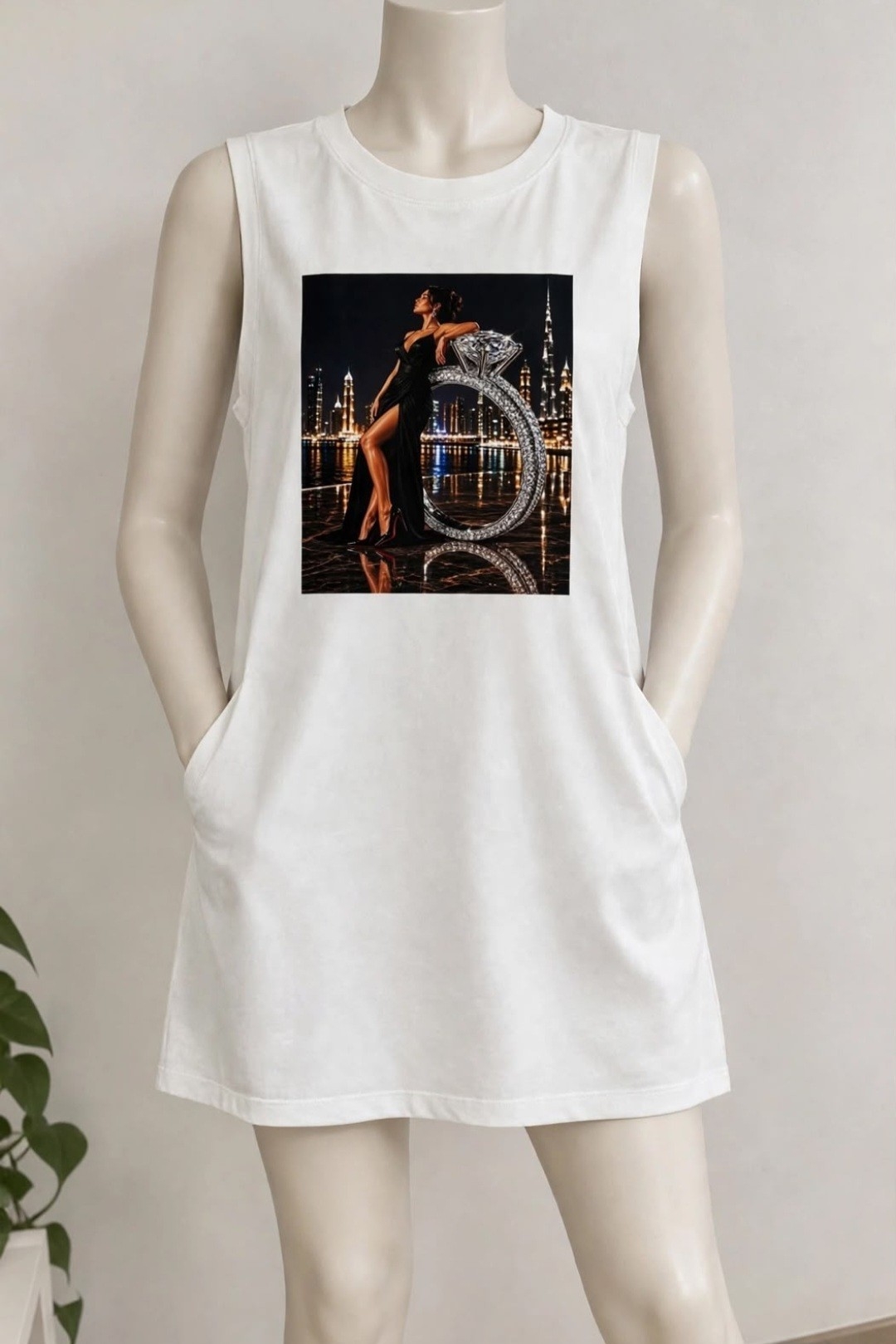 Vestido Musculosa con Bolsillo Dama - Imagen 6