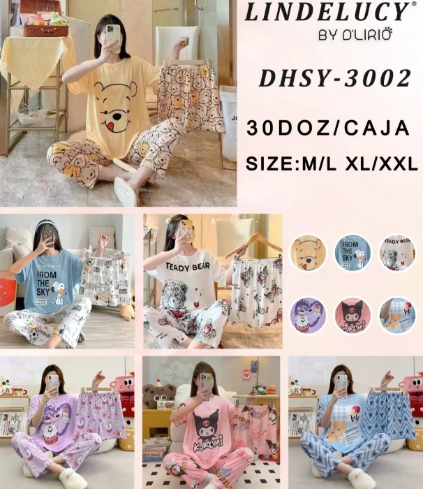 Pijamas 3 Piezas por Docena