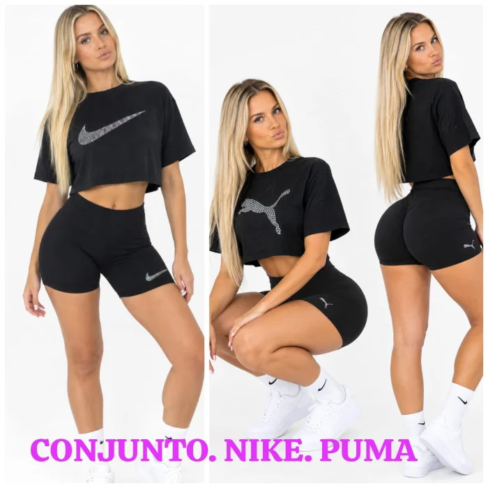 Conjunto. Nik Pum Remera. Shorth