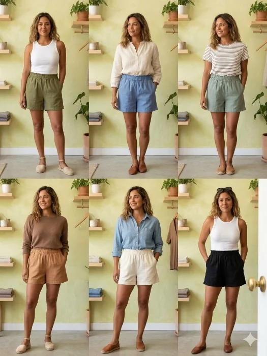 Shorts de Lino
