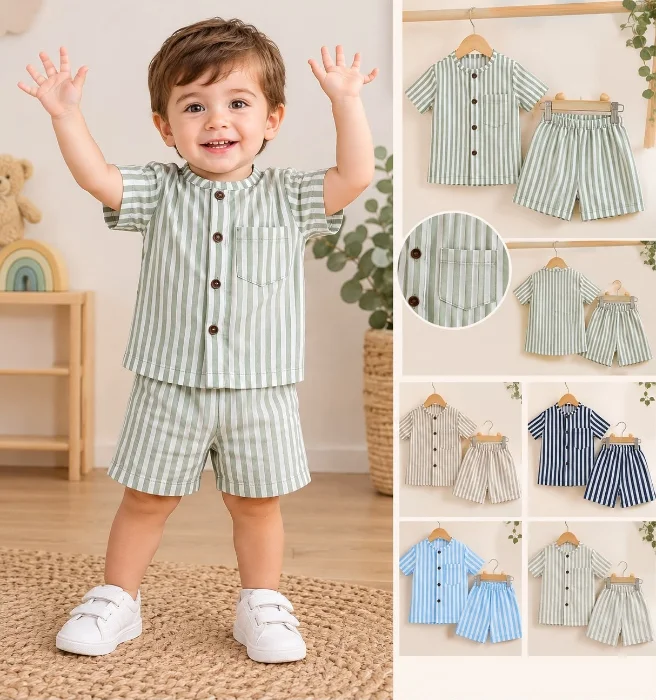 Conjunto Bebe Rayado