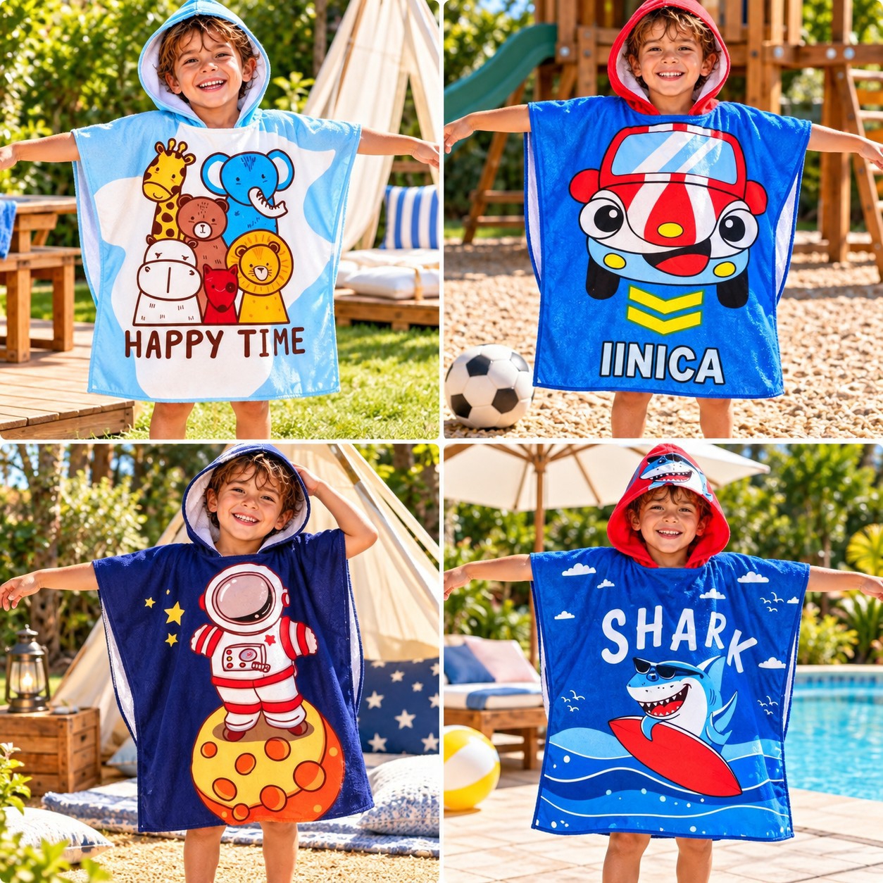 Poncho Salida de Baño con Bolsita - Imagen 4