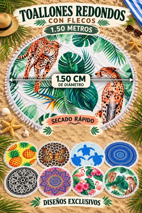 Toallón Redondo Playero