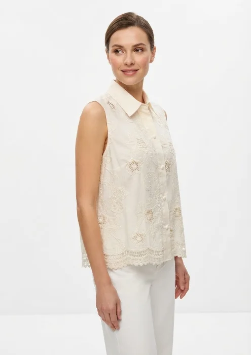 Camisa Talle Común Broderie