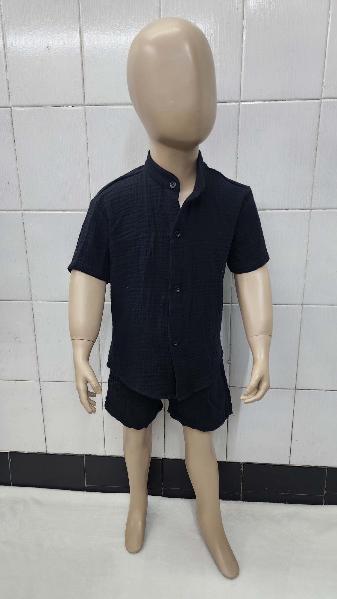 Conjunto Baby Cotton Bebé Cuello Mao - Imagen 3