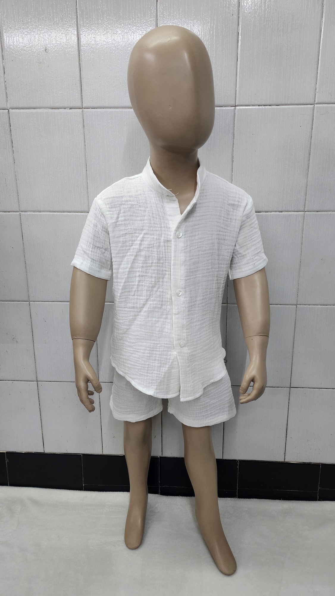 Conjunto Baby Cotton Bebé Cuello Mao - Imagen 5