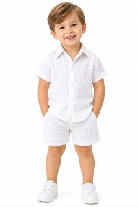 Conjunto Baby Cotton Bebé con Cuello