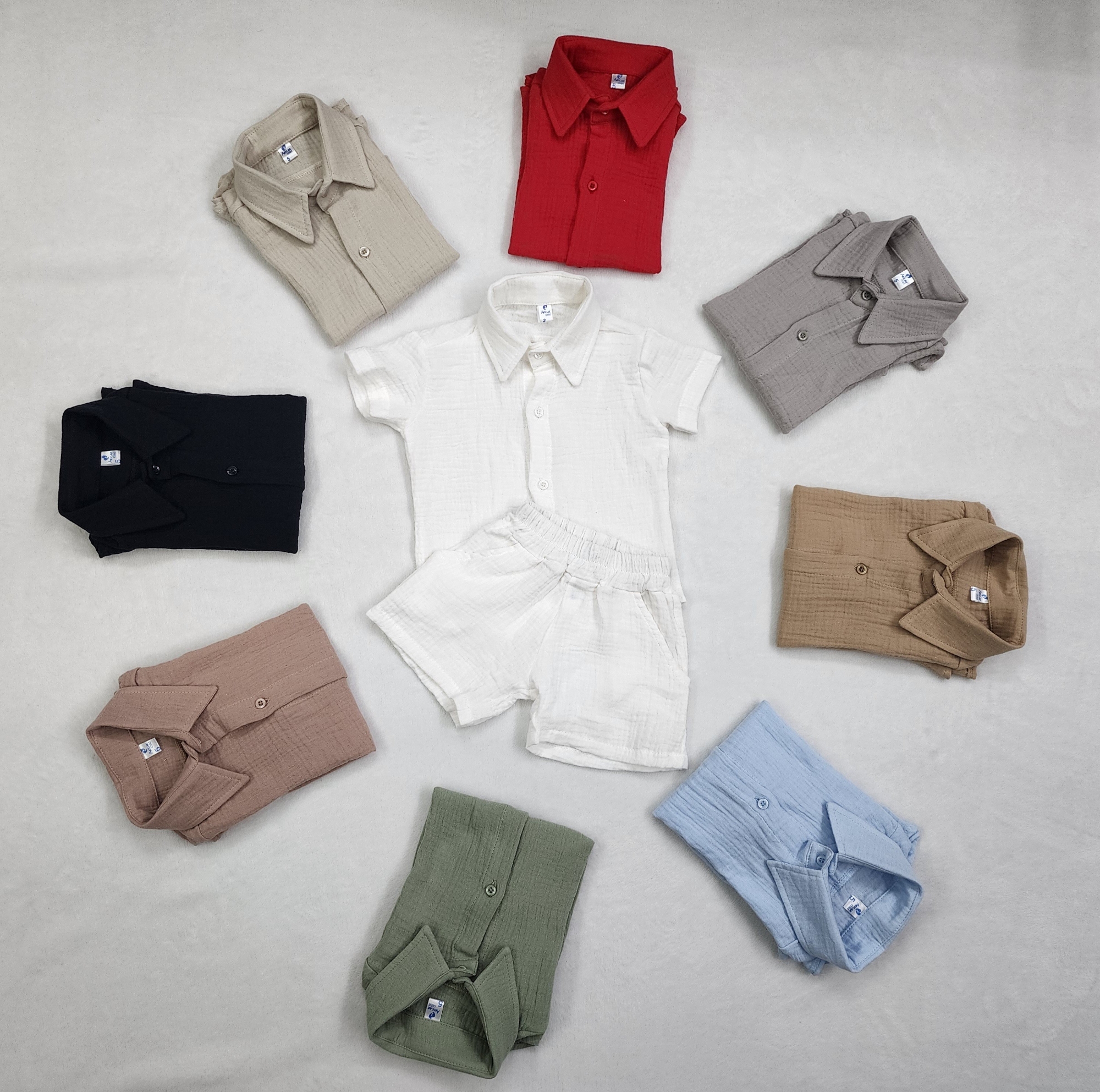 Conjunto Baby Cotton Bebé con Cuello - Imagen 6