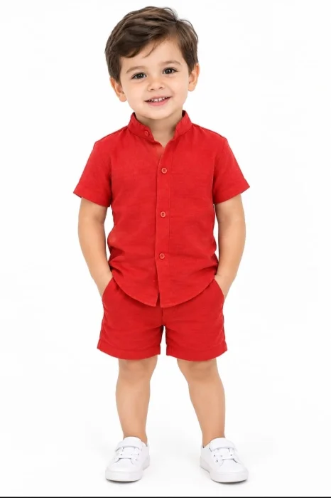 Conjunto Polina Liso de Bebé Cuello Mao