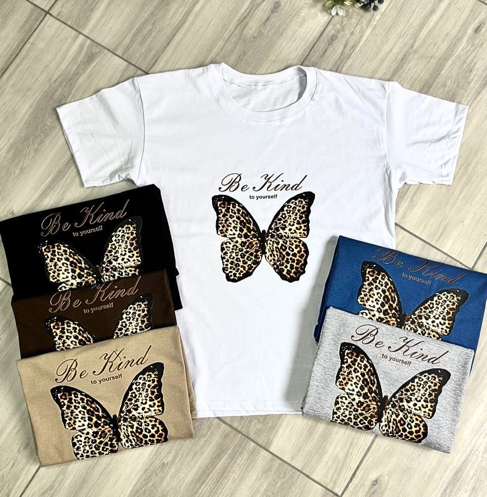 Remera Mariposa Print Algodón - Imagen 2