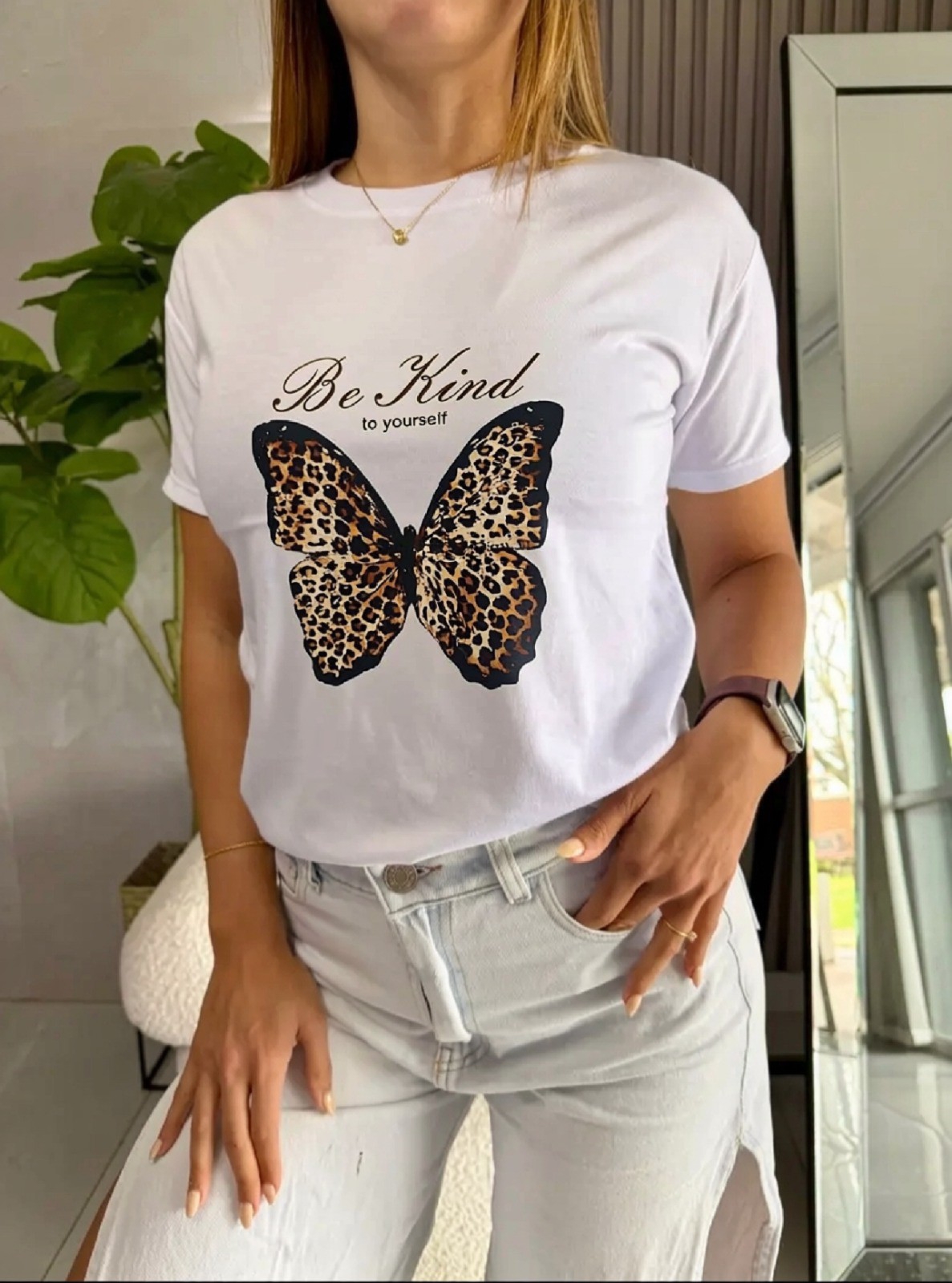Remera Mariposa Print Algodón - Imagen 4