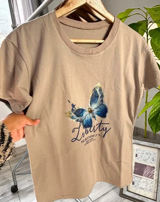 Remera Mariposa Librety Algodón