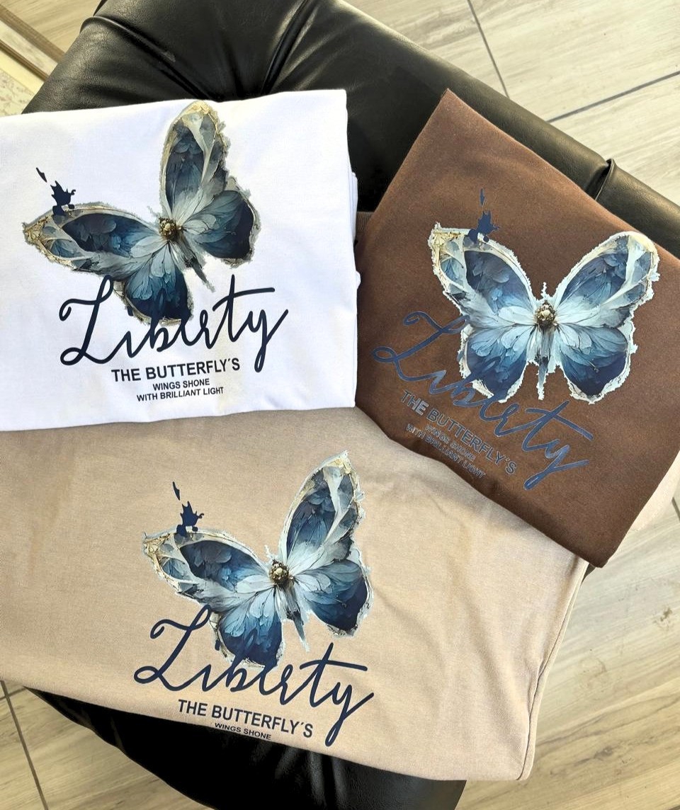 Remera Mariposa Librety Algodón - Imagen 2