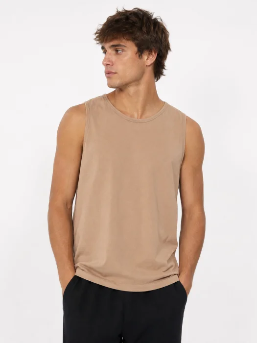 Musculosa Clasica de Algodón de Hombre