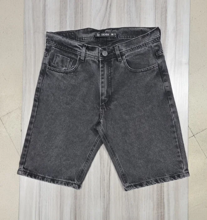Bermuda Mom Gris Oscuro (ruedo)
