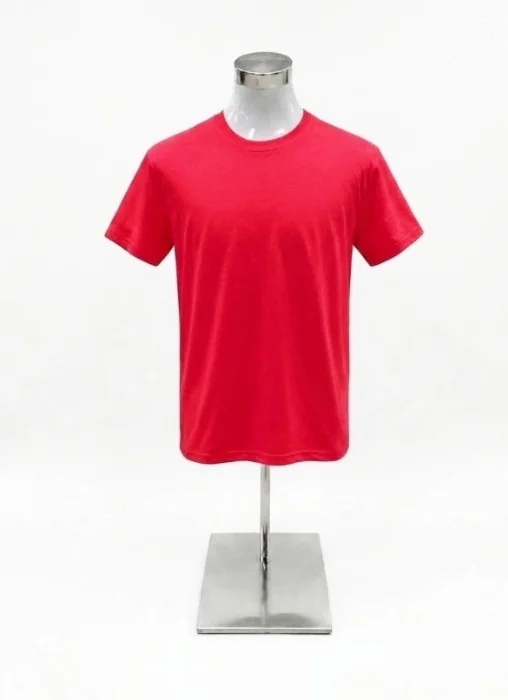 Remera Lisa 100% Algodon Rojo