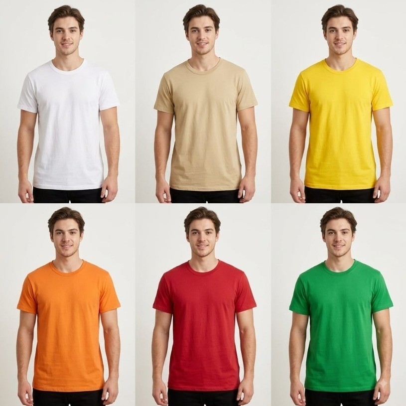 Remera Lisa 100% Algodon - Imagen 2