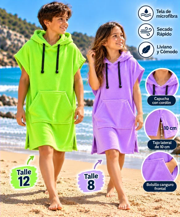 Poncho Cambiador para la Playa