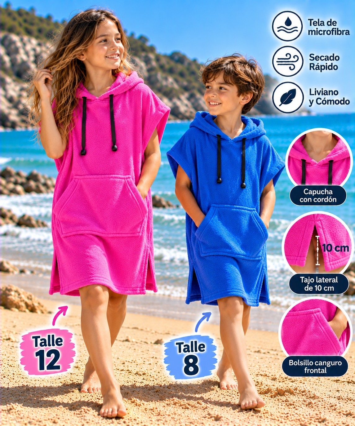 Poncho Cambiador para la Playa - Imagen 2