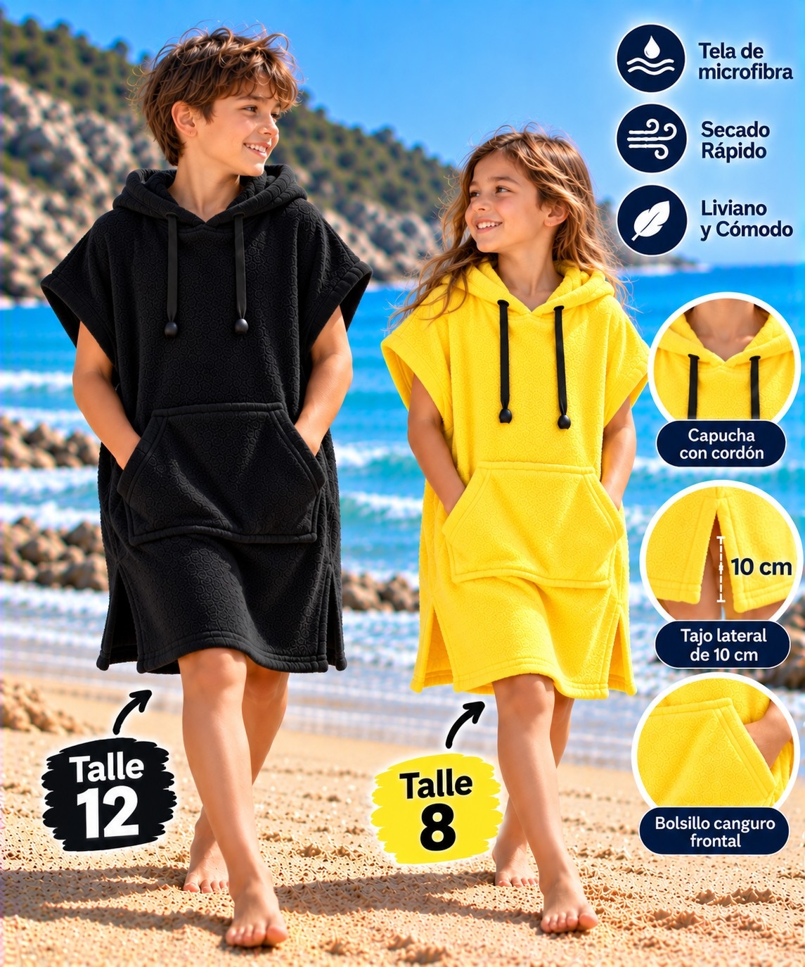 Poncho Cambiador para la Playa - Imagen 3