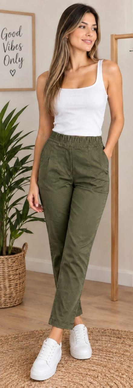 Pantalón Bengalina con Pinzas - Imagen 2