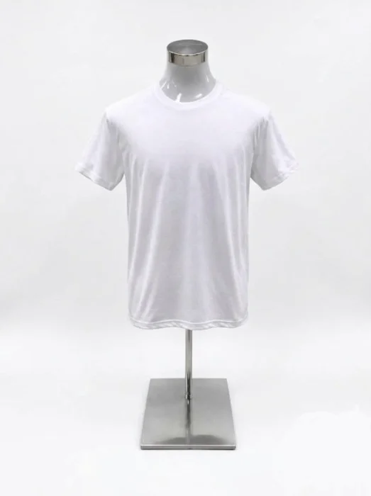Remera 100% Algodon Lisa Blanca