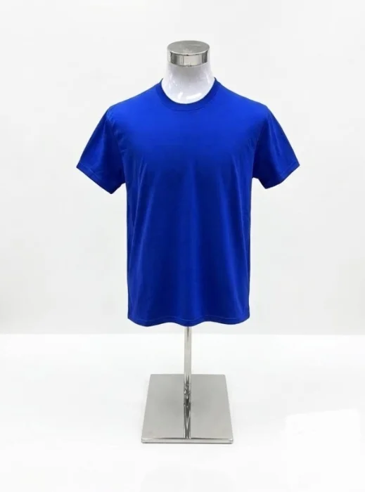Remera Lisa 100% Algodon Azul Francia