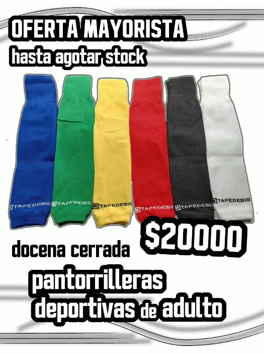 ¡oferta! Docena Cerrada de Pantorilleras de Adulto