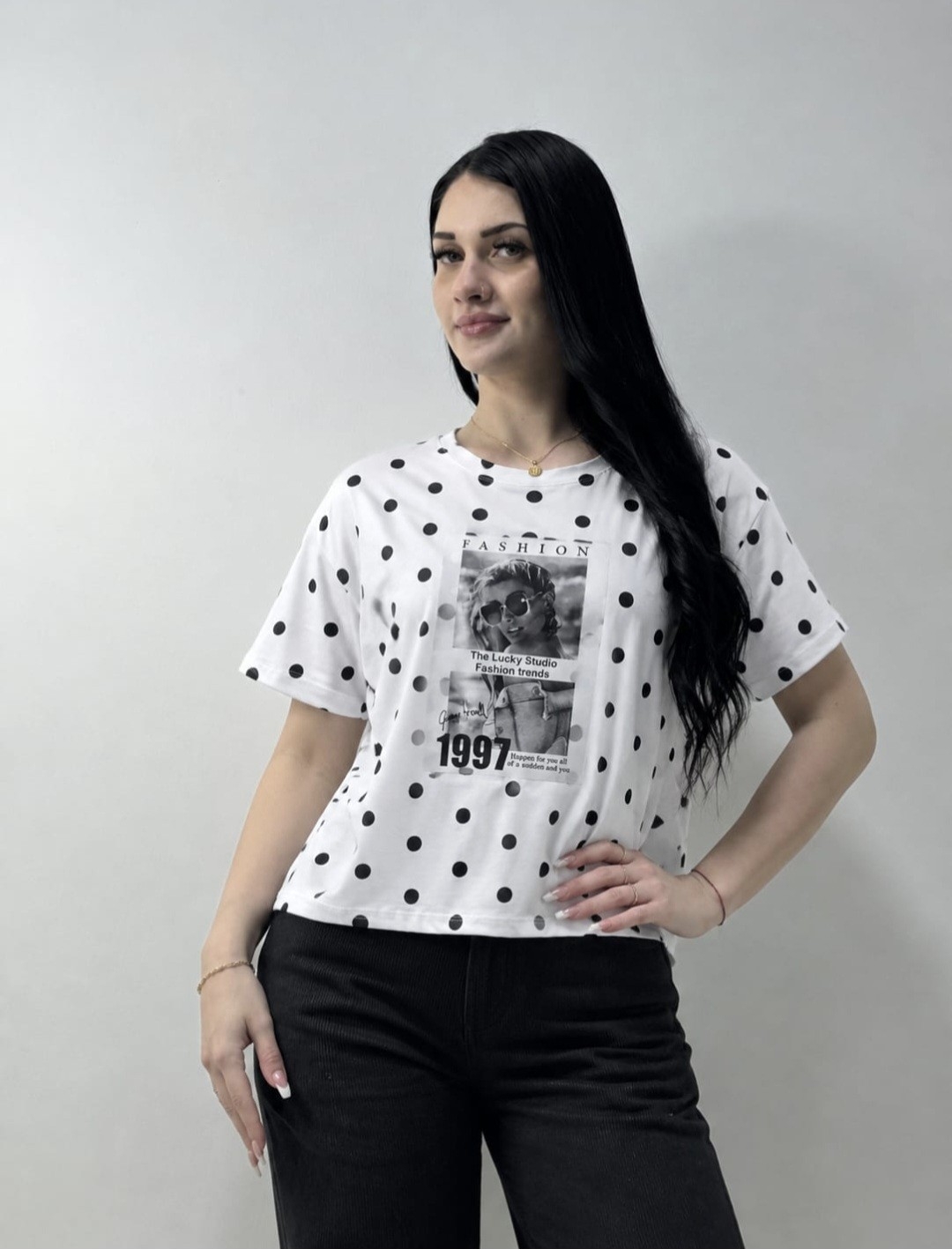 Remera Lunares Estampado - Imagen 3