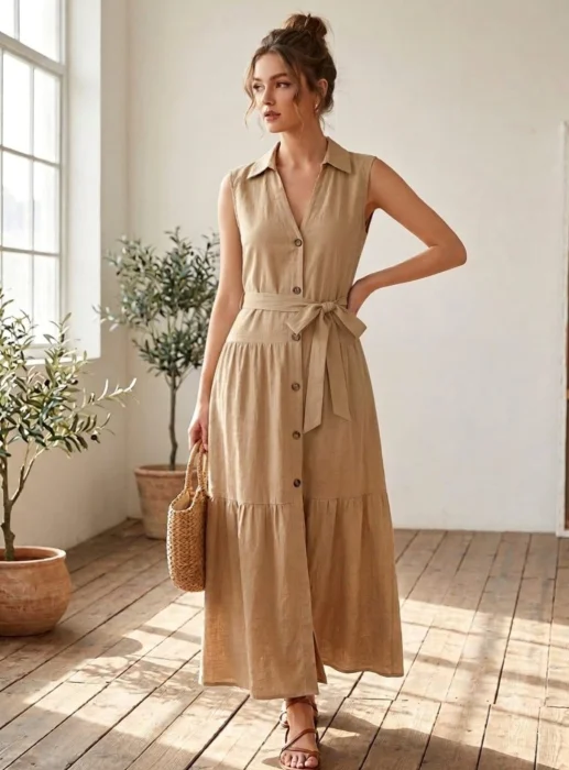 Vestido Largo Camiserodel 2 al 6 por Pedido y Curva