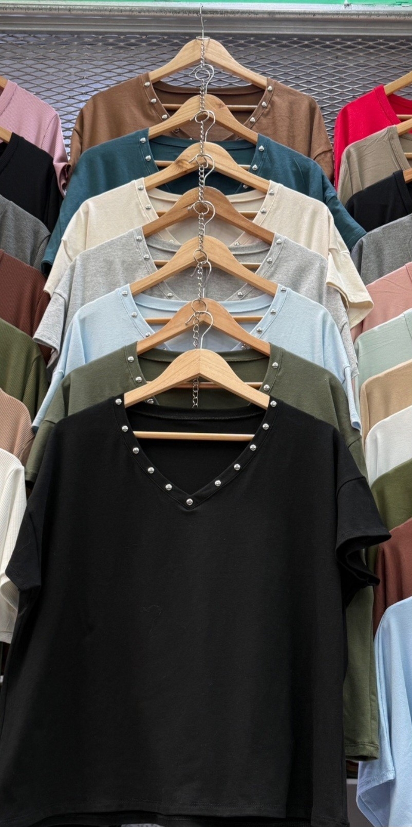 Remera con Tachas Algodon con Laicra por Pedido - Imagen 2