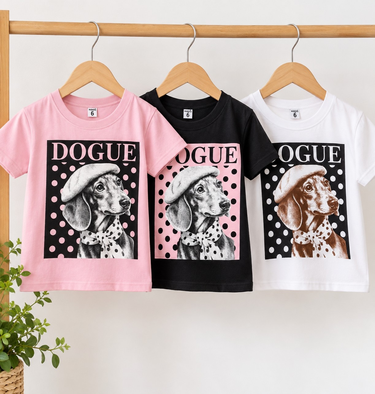 Remeras Perro Salchicha con Lunares - Imagen 4
