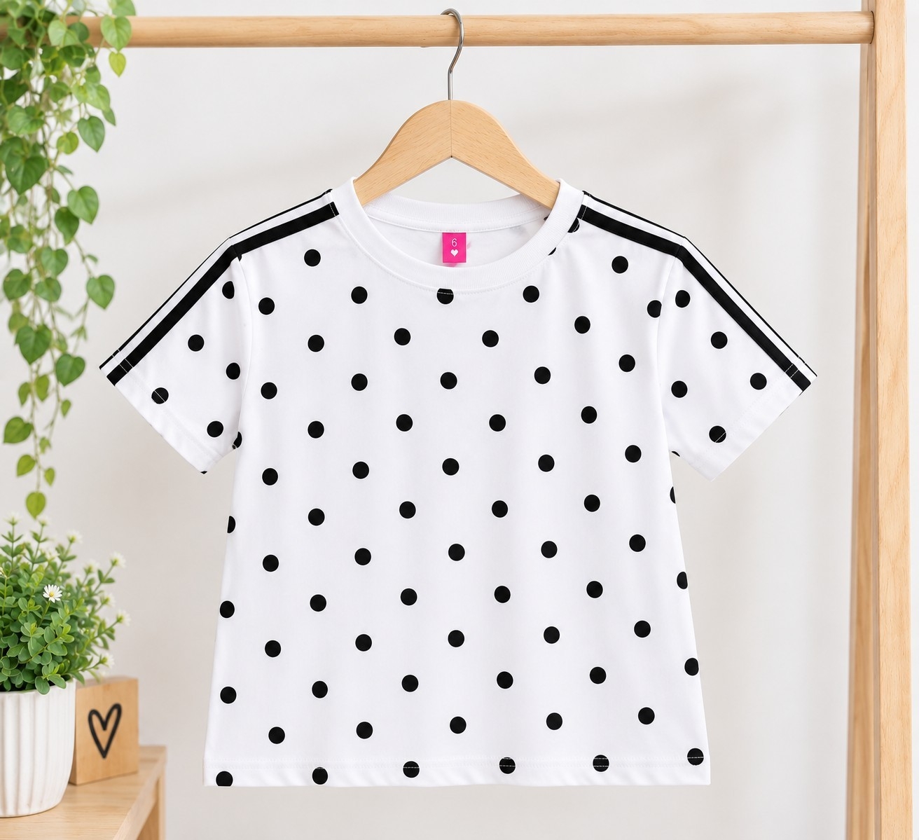 Remeras Over Lunares de Algodón Peinado Premium - Imagen 4
