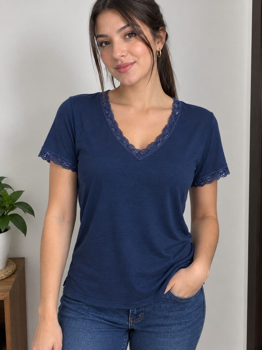 Remera Modal con Puntilla - Imagen 2