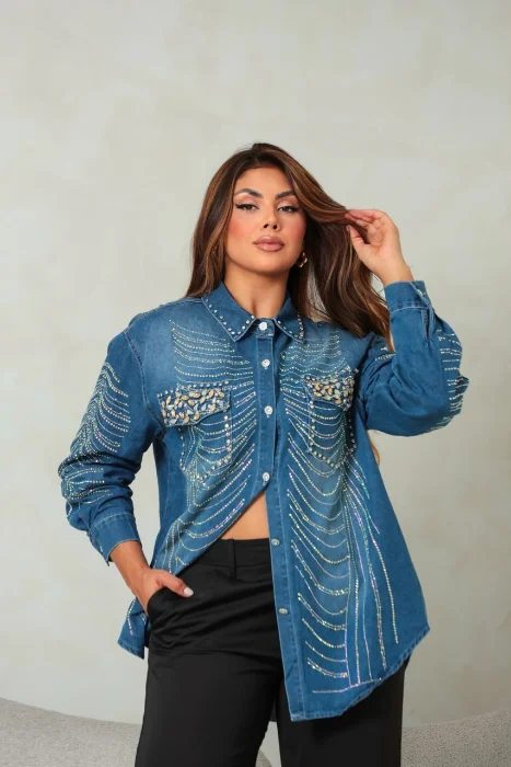 Camisas Jean con Pedrería