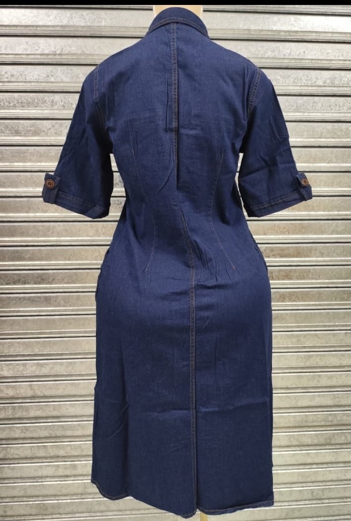 Vestido Jeans Camisero 3/4  006 - Imagen 3