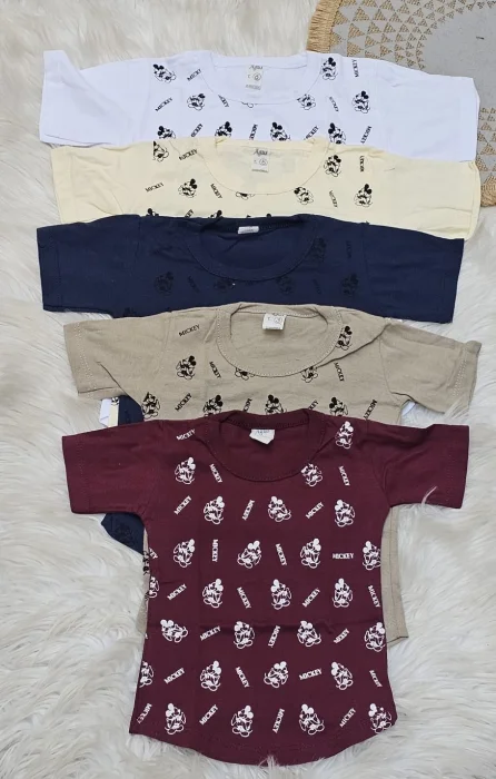Remera Bebe Algodon Peinado